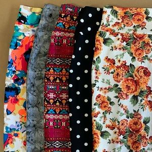 5 Cassie Pencil Skirts - Small - LuLaRoe